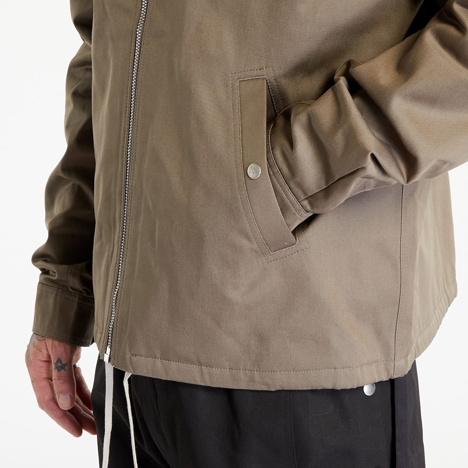 Jakna Rick Owens Zipfront Jacket Bež | DU02C5783 TW 34, 1