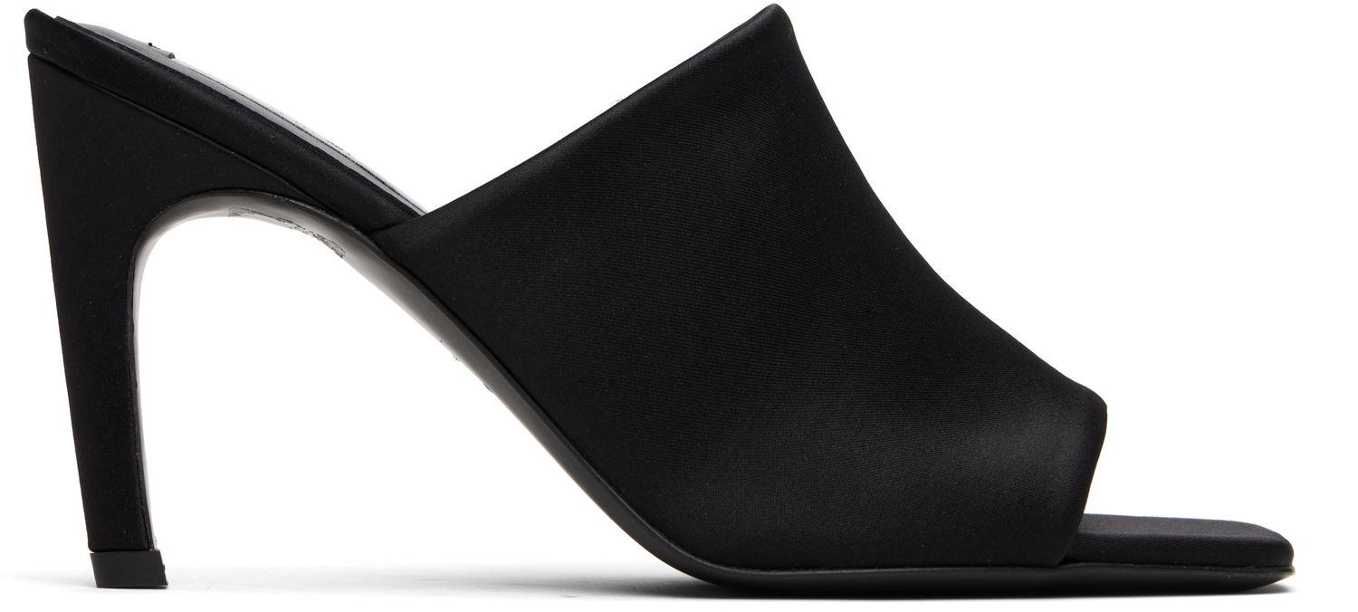Obleke TOTEME TOTEME Bandeau Heeled Mules Črna | 253-WAS0245-FB0401, 0