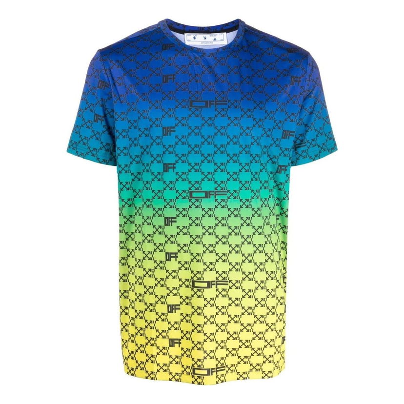 Majica Off-White Off-White SS22 Alphabet Geometry Gradient T-Shirt Večbarvna | OMVA034S22FAB0018410