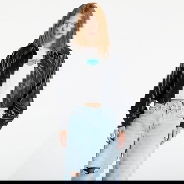 Jakna CALVIN KLEIN Calvin Klein Jeans A-Cropped Crinkle Jacket Črna | LV047C518G UB1, 0