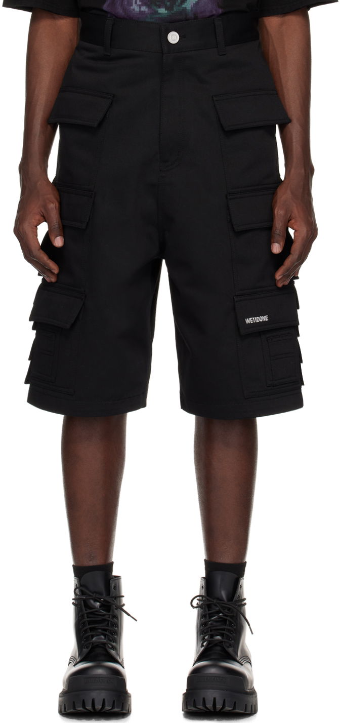 Kratke hlače We11done We11done Flap Pocket Shorts Črna | WD-PT1-24-218-M-BK