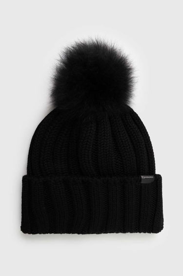 Beanie WOOLRICH Wool Beanie with Pom-Pom Črna | CFWWAC0163FRUF0428, 0