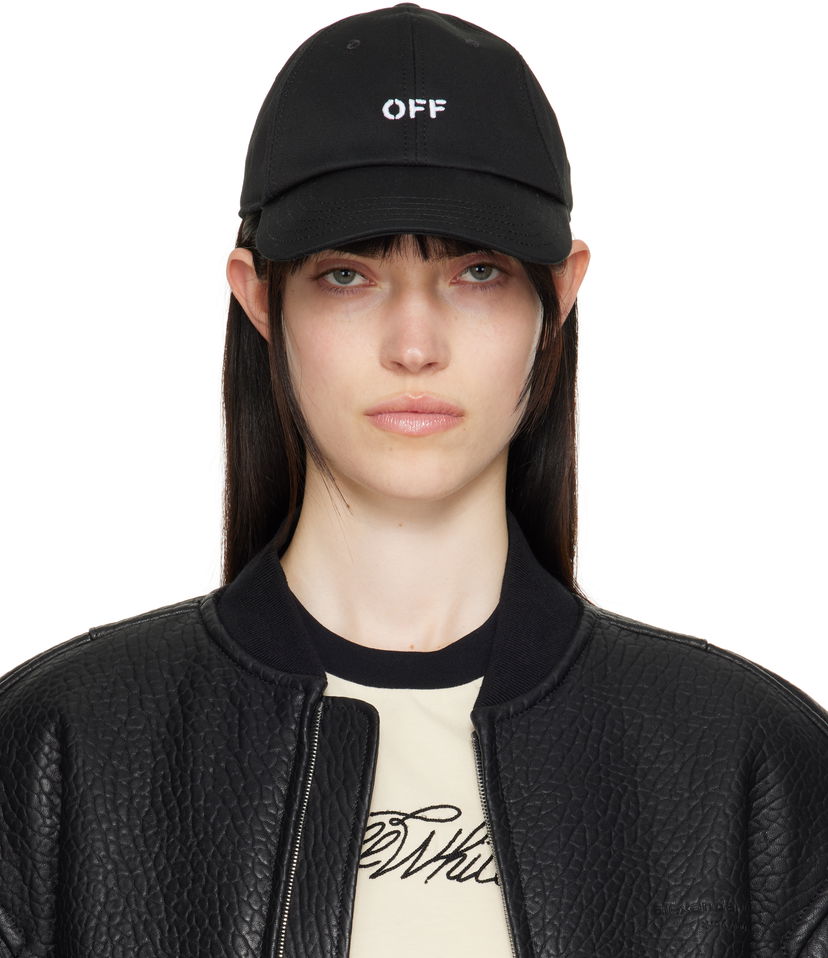Kapa Off-White Off-White 'Off' Stamp Baseball Cap Črna | OWLA017C99FAB0041001