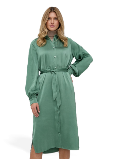 Obleke Samsoe Samsoe Nika Shirt Dress Zelena | F21400139