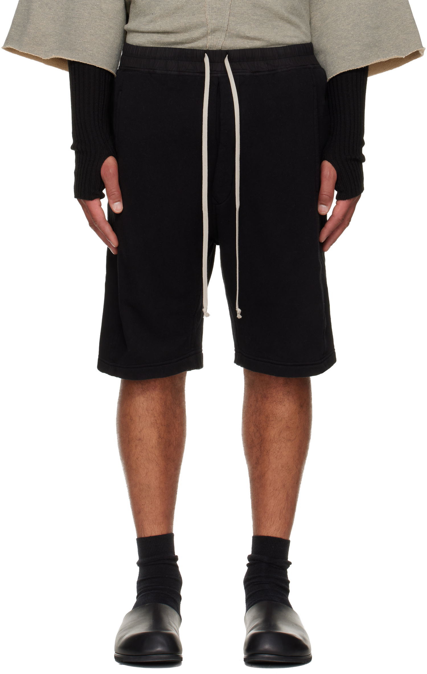Kratke hlače Rick Owens DRKSHDW Concordians Pusher Shorts Črna | DU02E7373 FSL, 0