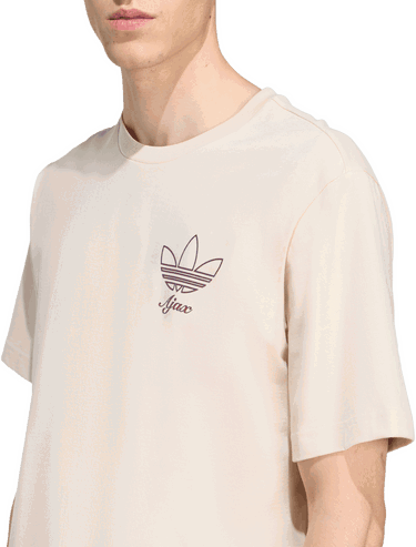 Majica adidas Performance Ajax Amsterdam Terrace Icons T-Shirt Bež | JM7353, 3