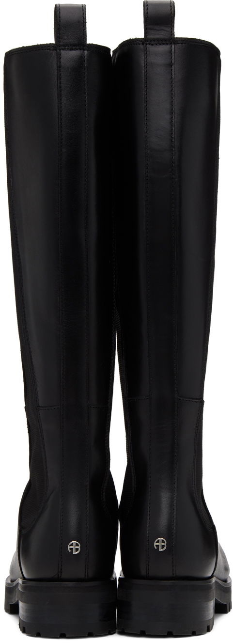 Oblačila Anine Bing ANINE BING Justine Lug Sole Knee-High Boots Črna | A-14-1142-000, 1