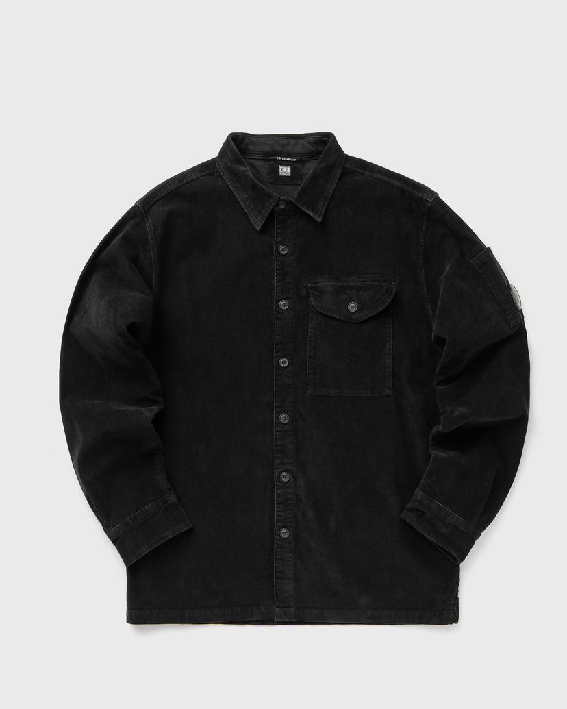 Srajce C.P. Company Corduroy Long Sleeve Shirt Črna | 19CMSH071A006410O-999