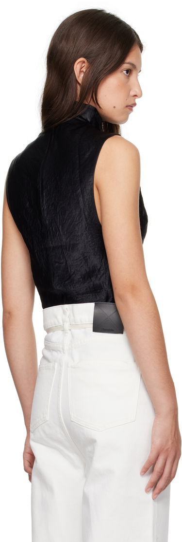 Majica brez rokavov Nanushka Nanushka Colson Sleeveless Turtleneck Top Črna | NW24FWTP35300, 2