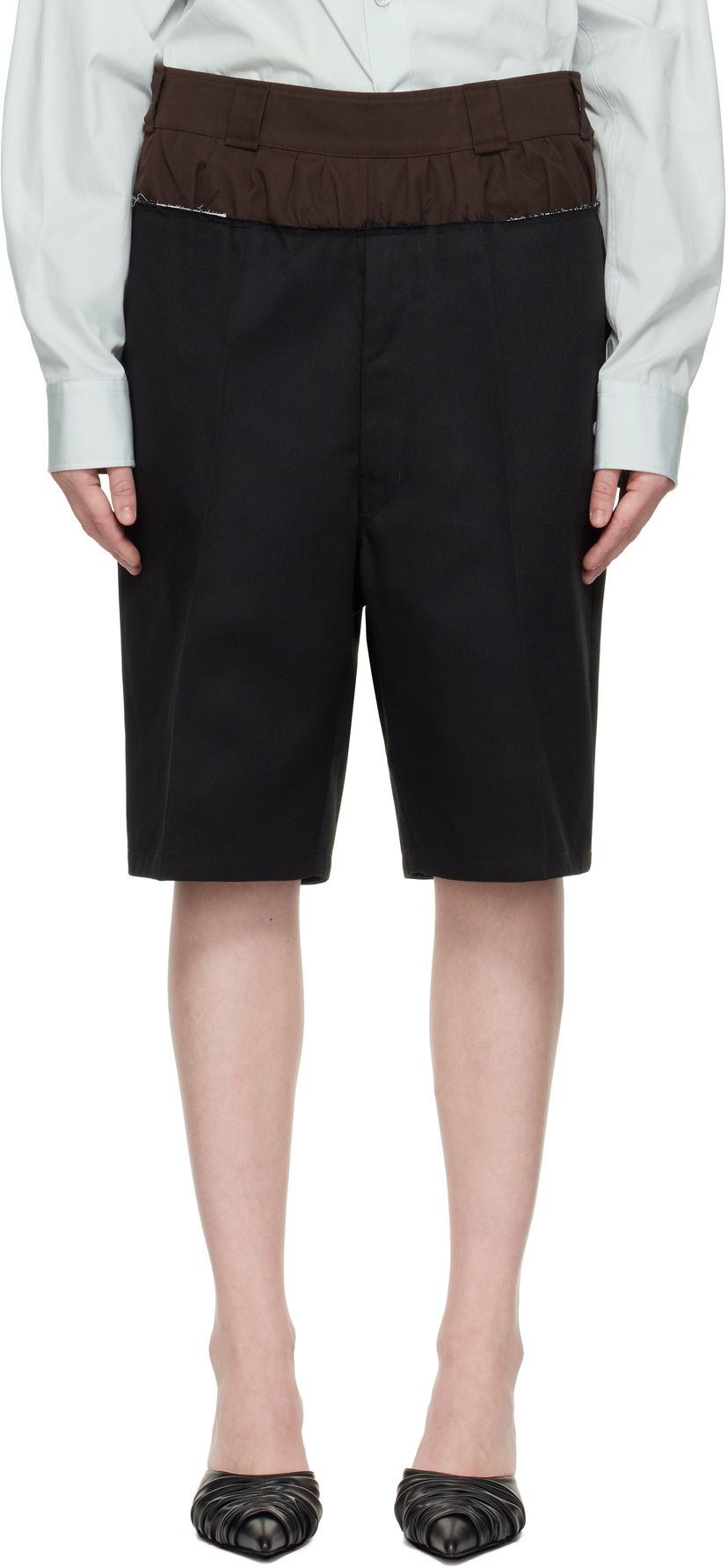Kratke hlače Maison Margiela Maison Margiela 'Anonymity Of The Lining' Tailored Shorts Črna | S51MU0070 MTN075