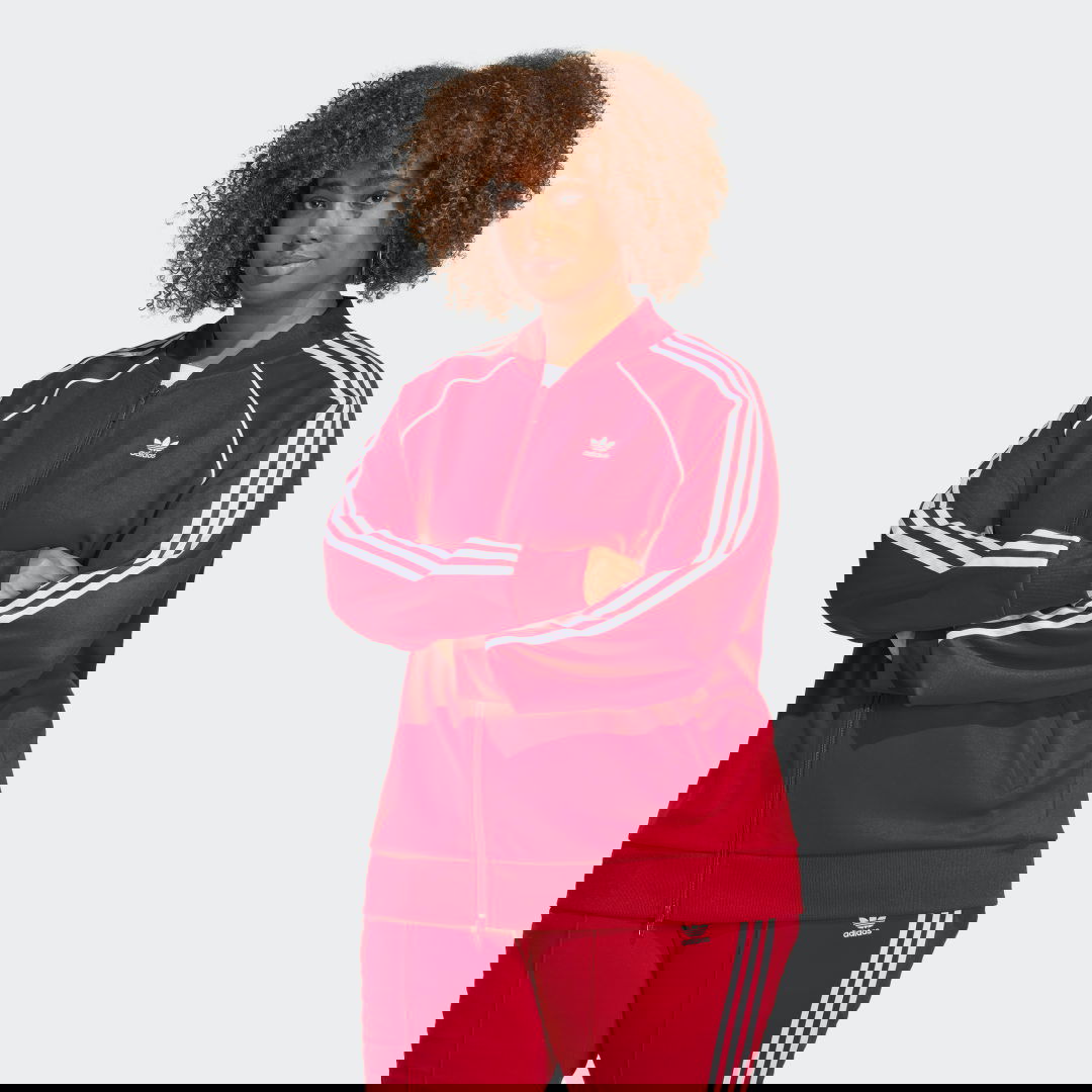 Bomber jakna adidas Originals Adicolor Classics SST Plus Size Track Jacket Rdeča | IB5914, 0