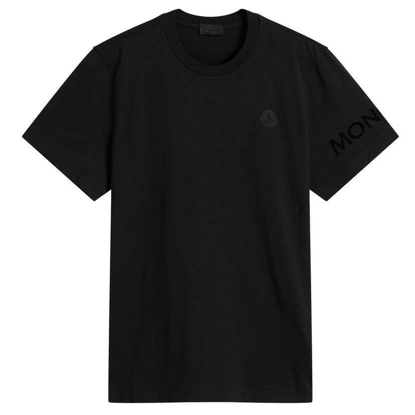 Majica Moncler Short Sleeve Cotton T-Shirt Črna | 8C000-39-89AYW-999