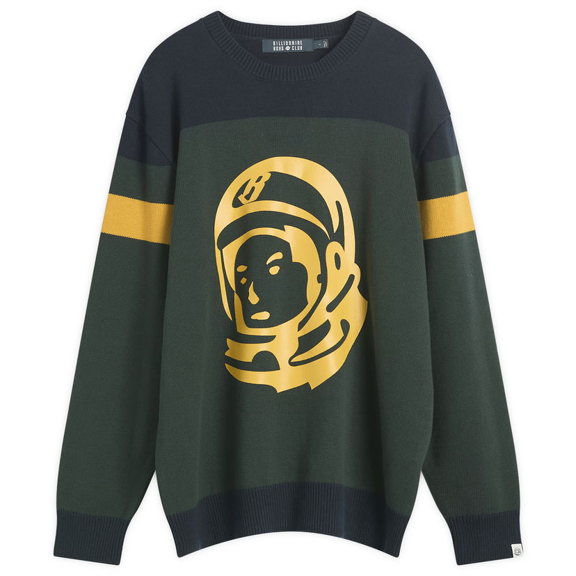 Pleteni pulover BILLIONAIRE BOYS CLUB Astro Panelled Knit Jumper Zelena | B25334-DGN