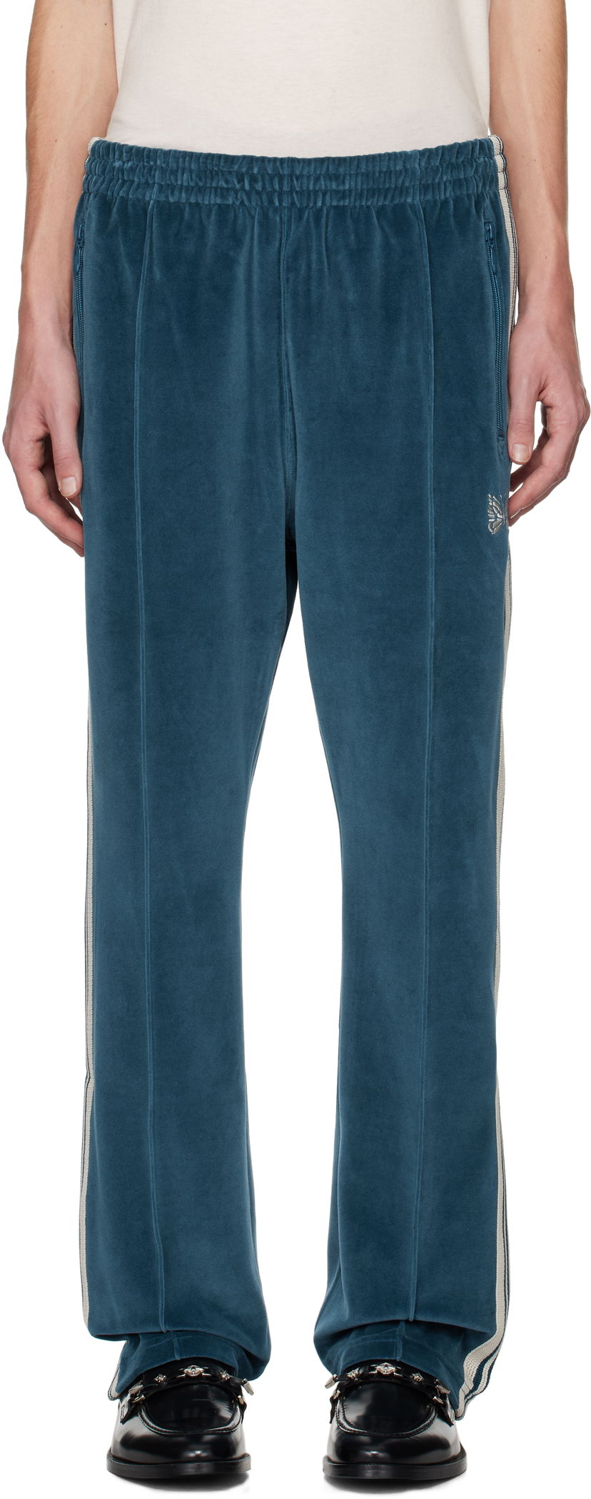 Trenirka Needles Narrow Track Pants Modra | PU280