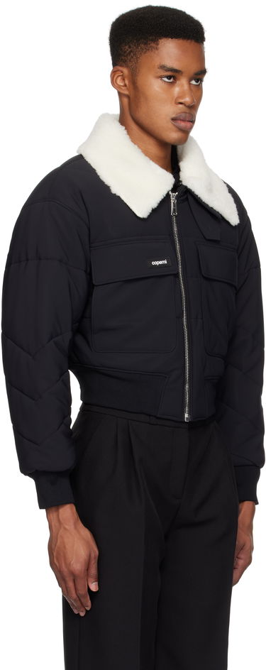 Bomber jakna Coperni C+ Shearling Collar Bomber Jacket Črna | V19BISF5004MEN, 1