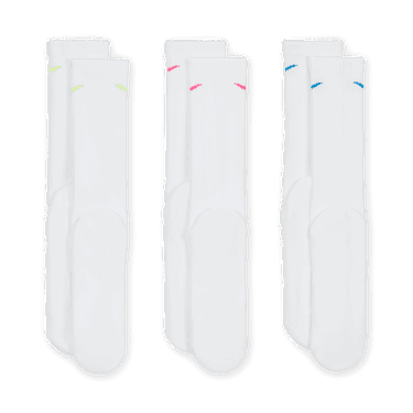 Nogavice Nike Everyday Plus Cushioned Training Socks (3 Pairs) Bela | SX6888-938, 3