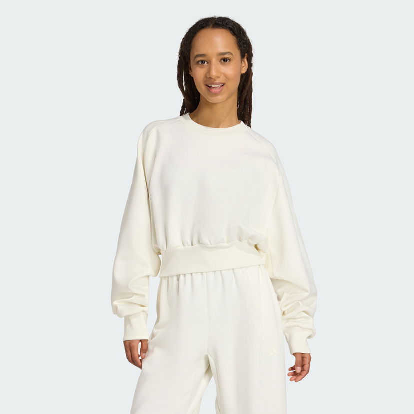 Pulover adidas Performance ALL SZN Soft Lux Sweatshirt Bela | JV9893