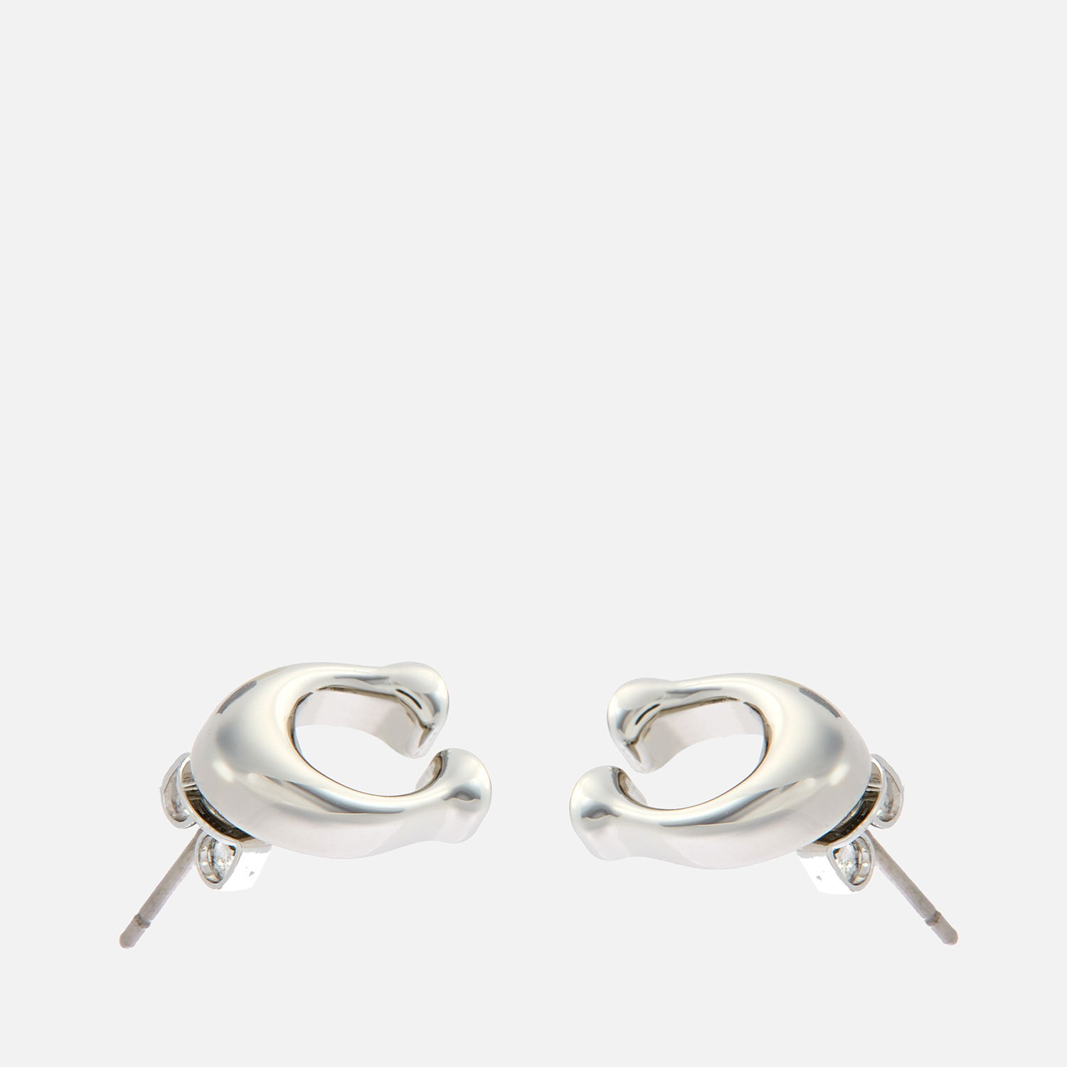 Uhani Coach Bubble C Stud Earrings Kovinski | 37369816RHO030, 1