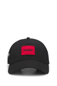HUGO Twill Trucker Cap with Logo Label