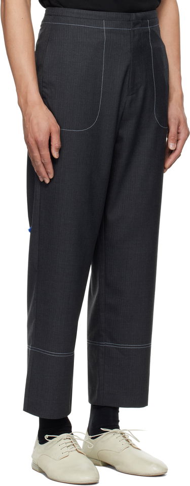 Hlače ADER ERROR ADER error Product. 81 Pinstripe Cropped Trousers Siva | BO01SSSA0204GR, 1