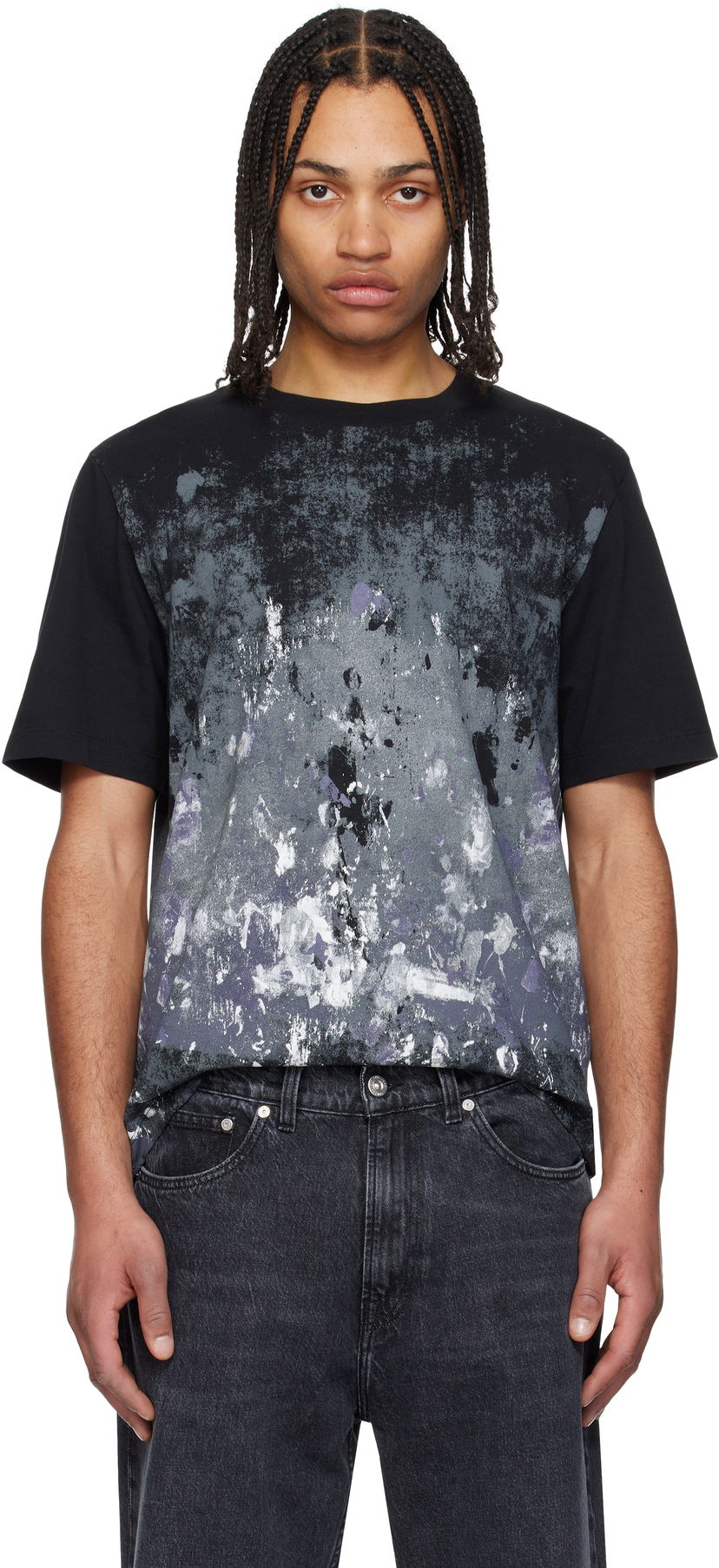 Majica rag & bone Rag & Bone Splatter Print T-Shirt Črna | MBC25ST033KJ33