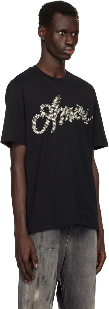Majica AMIRI Amiri Script T-Shirt Bela | AMJYTE1193, 4