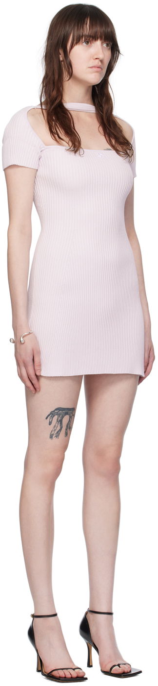 Obleke Courrèges Cutout Detail Bodycon Mini Dress Lila | 224MRO416FI0001, 1