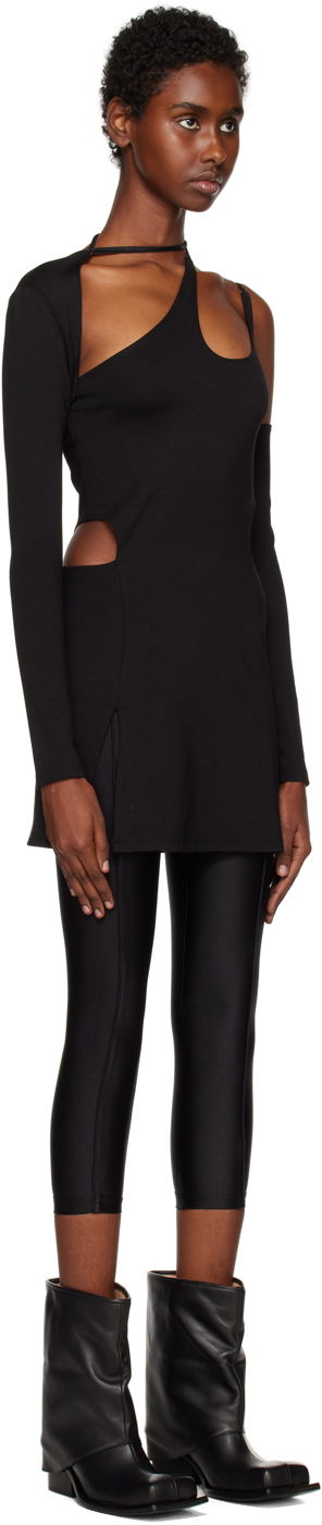 Obleke HELIOT EMIL Cutout Long Sleeve Minidress Črna | AW22_W_11_025_P04_BLK01, 1