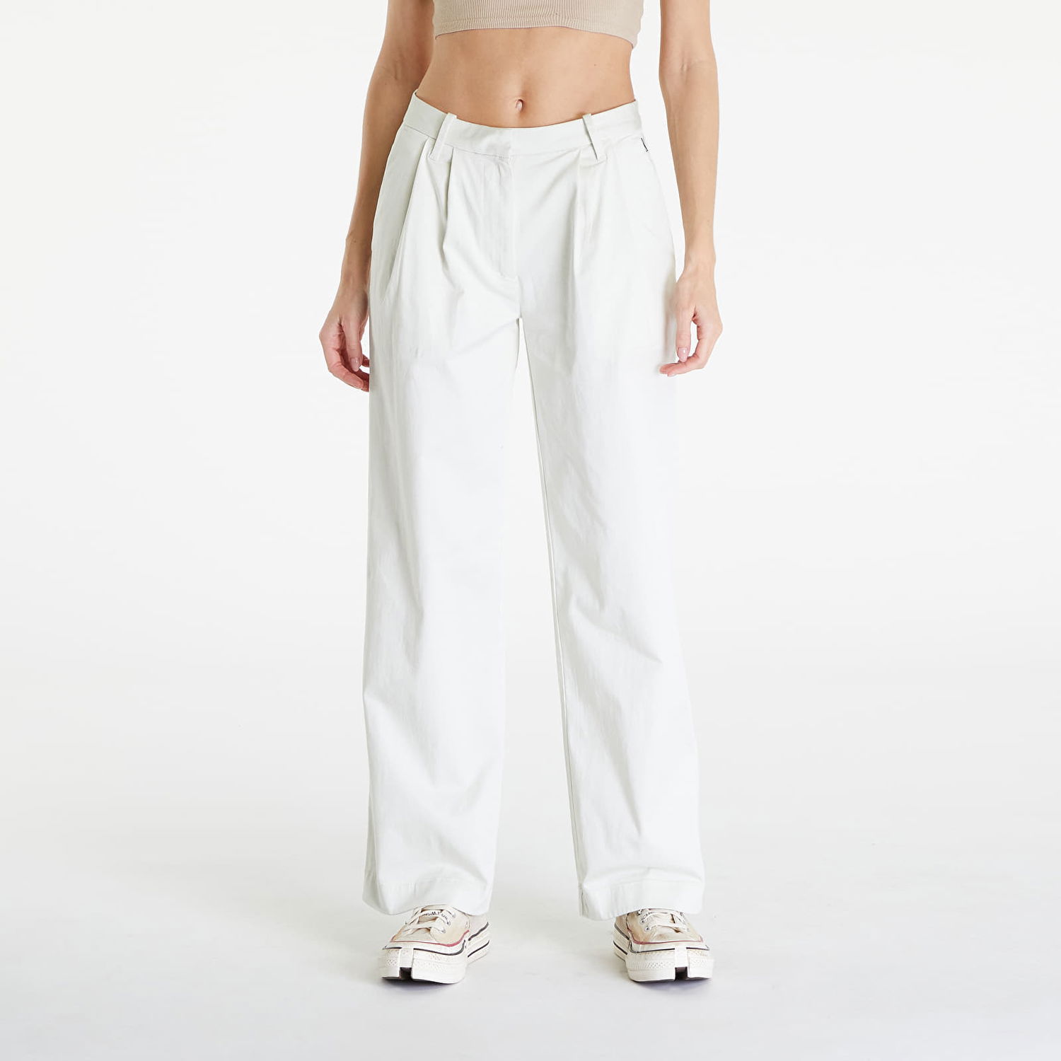 Kavbojke CALVIN KLEIN Utility Pants Icicle Bela | J20J223704 CGA, 0