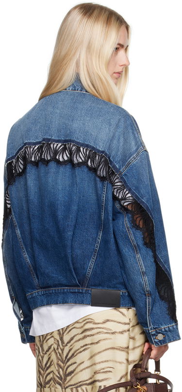 Jakna Stella McCartney Faded Denim Jacket Modra | 6D03153SPH85, 2