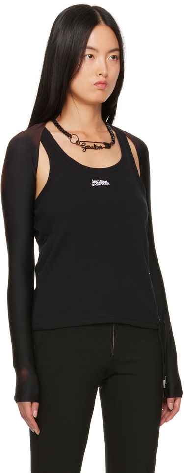 Majica brez rokavov Jean Paul Gaultier Jean Paul Gaultier Open-Shoulder Top Črna | 23/15-F-TO105-J527-67, 1