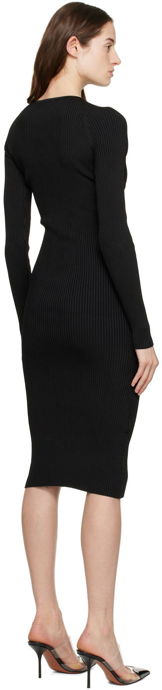Obleke Coperni Twisted Cutout Midi Dress Črna | COPML39600, 2