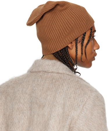 Beanie Studio Nicholson Studio Nicholson Ribbed Beanie Rjava | RUGO SNW - 1057, 2