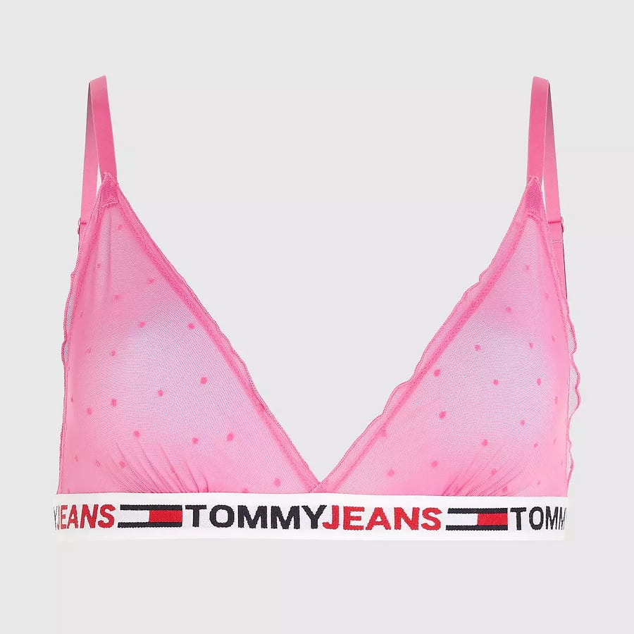 Modrček Tommy Hilfiger Unlined Triangle Bra Roza | UW0UW03833 TO5, 0