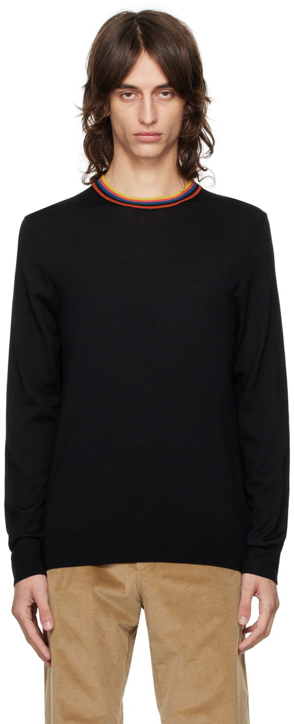 Pleteni pulover Paul Smith Paul Smith Crewneck Sweater Črna | M1R-772T-L02094-79