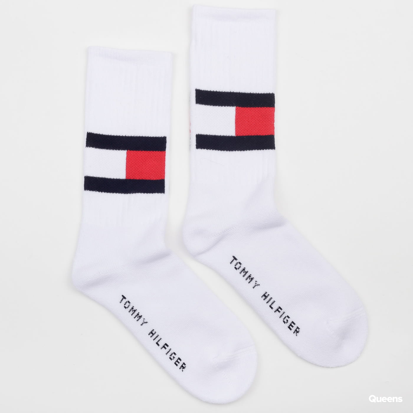Spodnje perilo in nogavice Tommy Hilfiger Flag Socks Bela | 481985001, 0