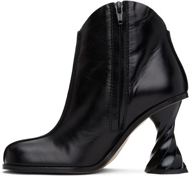 Oblačila JW Anderson JW Anderson Twisted Heel Ankle Boots Črna | ANW43211A, 2
