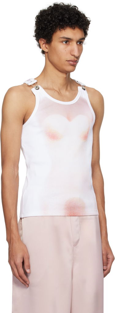 Majica brez rokavov Jean Paul Gaultier Jean Paul Gaultier 'Le Classique' Print Tank Top Bela | 25/33-F-DB050-J580-0120, 1