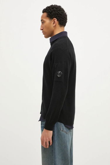 Pleteni pulover C.P. Company Re-Wool Knit Cardigan Črna | 17CMKN253A006595A, 1