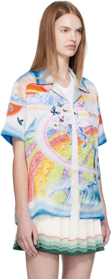 Srajce Casablanca Casablanca Silk Resort Print Shirt Večbarvna | WPF25-SH-200-02, 1