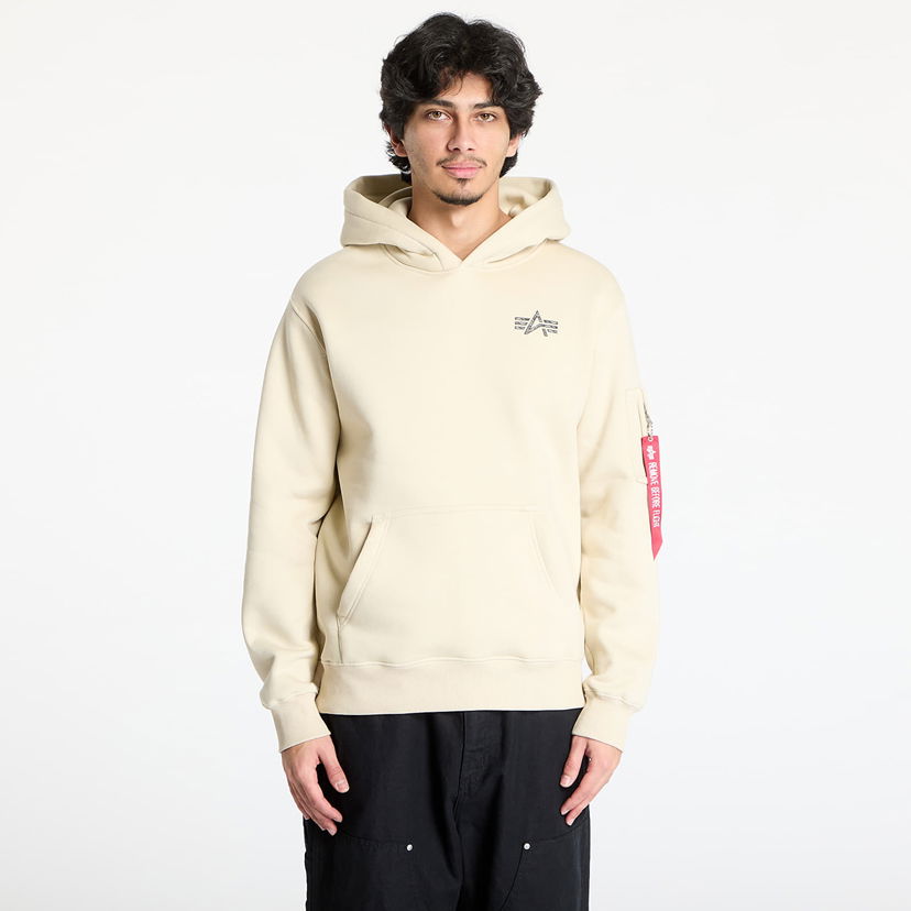 Pulover Alpha Industries Alpha Industries Signature BP Hoodie Bež | 148341-300