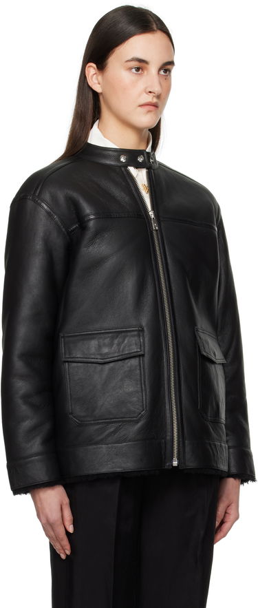 Jakna Anine Bing Anine Bing Henry Shearling Jacket Črna | A-01-10450-BLK1, 1