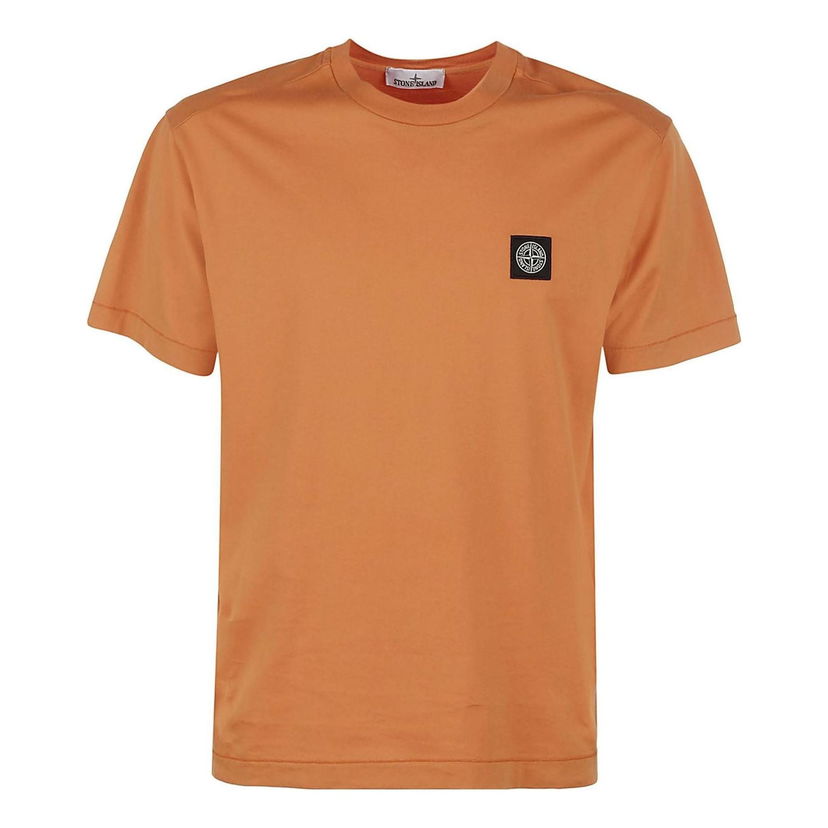 Majica Stone Island Logo Patch T-Shirt Oranžna | 101524113-V0073