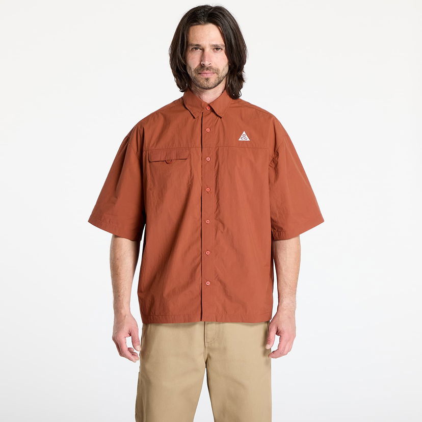Srajce Nike ACG ACG "Orb Weaver" UV Repel Short-Sleeve Shirt Oranžna | HJ2883-245