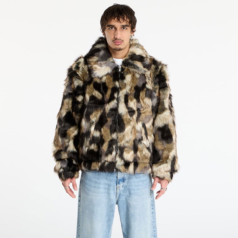 Jakna Patta Patta Faux Fur Patchwork Jacket Večbarvna | POC-AW25-2700-348-0023-084