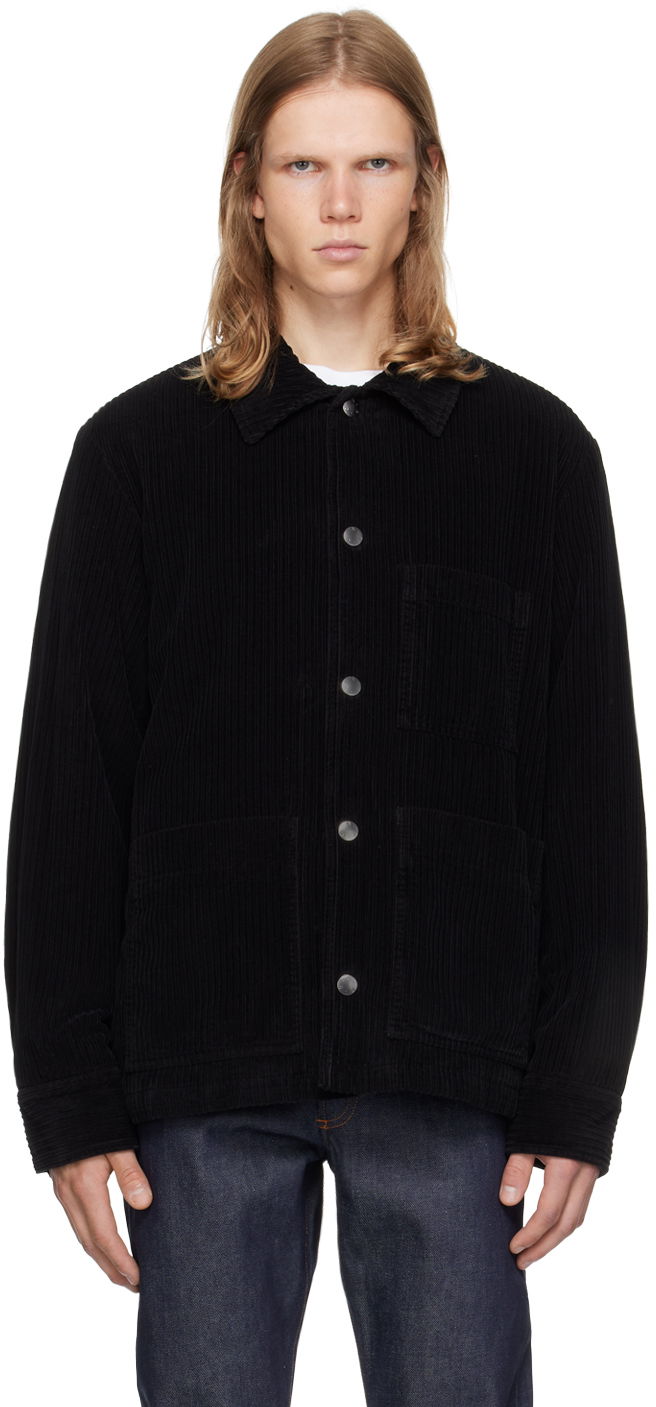Jakna A.P.C. Black Emile Jacket Črna | COEZQ-H02713