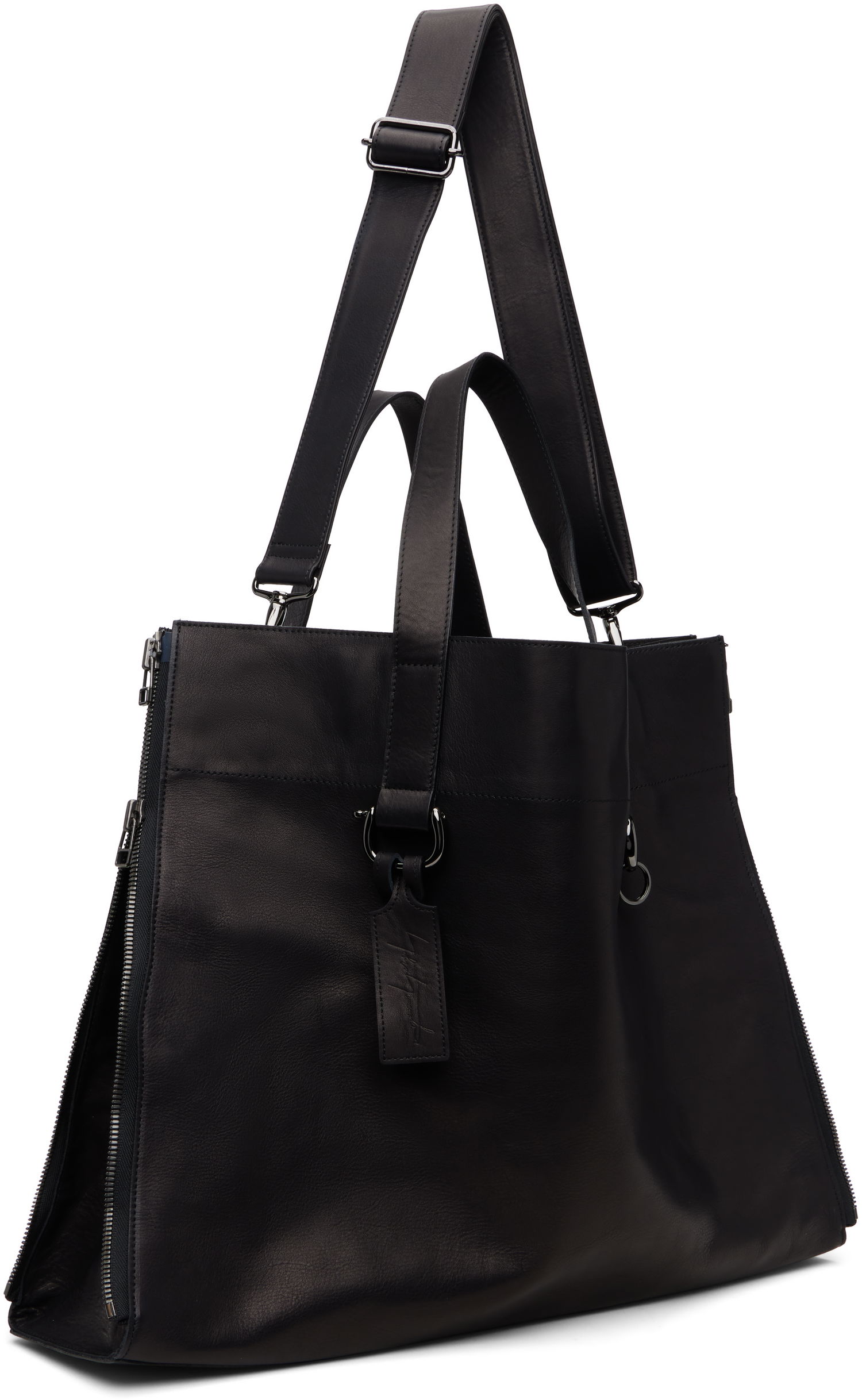 Tote bag Yohji Yamamoto YOHJI YAMAMOTO Zipper LL Tote Črna | DM-I01-784, 1