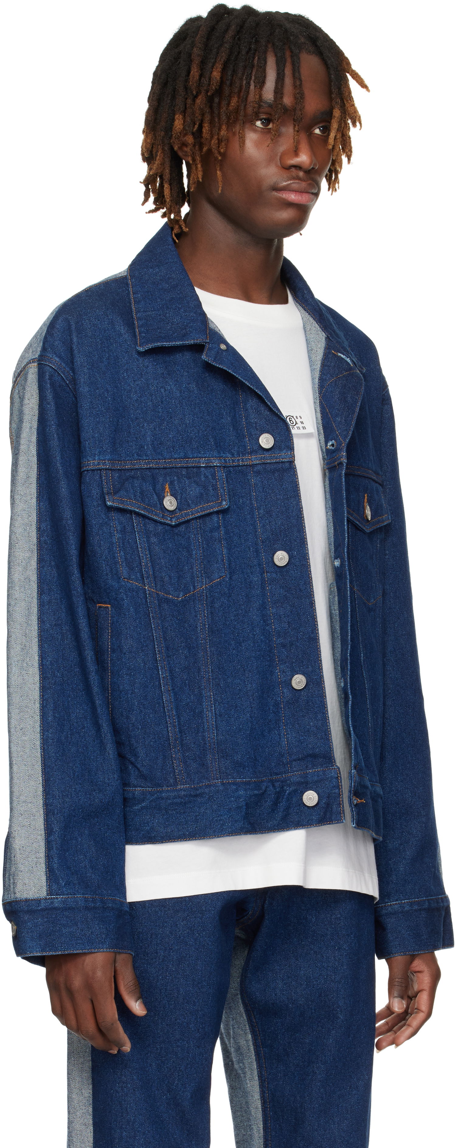Jakna Maison Margiela MM6 Maison Margiela Sports Denim Jacket Modra | SH0AM0038 M30018, 1