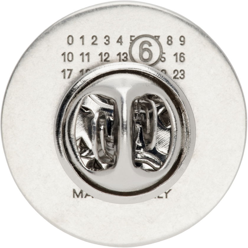 Zatiči Maison Margiela Round Logo Pin Kovinski | SM7VK0019 P7070, 1