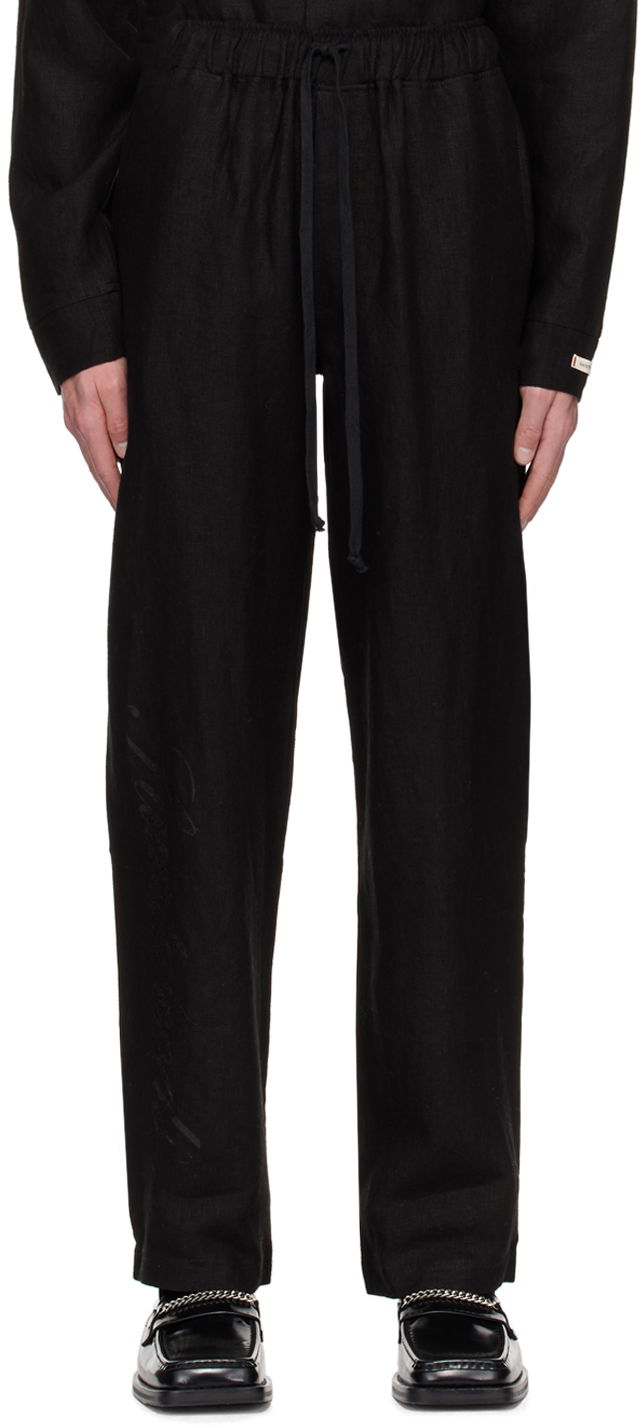 Hlače Saintwoods Saintwoods Relaxed Trousers Črna | SW01614